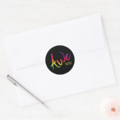 Autistische trots Autisme Bewustzijn Awetistisch S Ronde Sticker (Envelop)