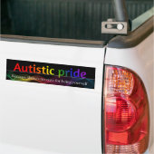 Autistische trots bumpersticker 7,5cm x 28cm (Op Truck)