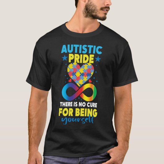 Autistische Trots Dag Autisme Neurodiversiteit One T-shirt (Voorkant)
