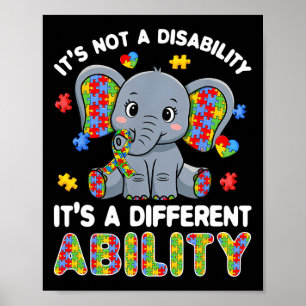 Autistische Verschillende Vaardigheid Autisme Bewu Poster