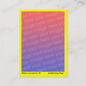 Autistische waarschuwingskaart V2 Visitekaartje (Achterkant)