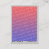 Autistische waarschuwingskaart visitekaartje (Achterkant)