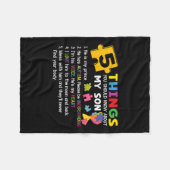 Autistische Zoon Autisme Awareness Ondersteuning V Fleece Deken (Voorkant (Horizontaal))