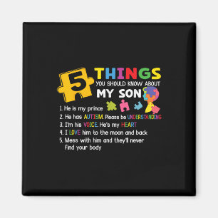 Autistische Zoon Autisme Awareness Ondersteuning V Magneet