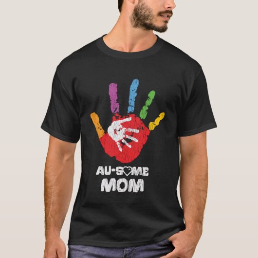 Autistische Zoon Dochter Geweldige Moeder Autisme  T-shirt (Voorkant)