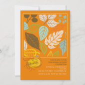 Autmn Square Invitation Kaart (Voorkant)