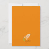 Autmn Square Invitation Kaart (Achterkant)