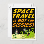 Autmum het Vreemde Briefkaart van de "RUIMTEVAART" (Voorkant / Achterkant)