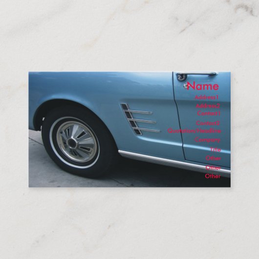 Auto2 Visitekaartje (Voorkant)