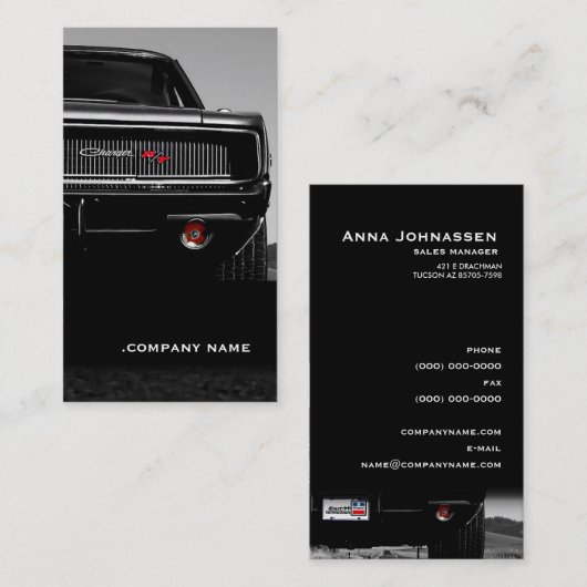 Auto 01 ・ Stijlvol Visitekaartje (Voorkant / Achterkant)