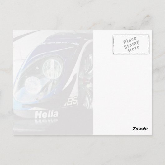 Auto 20 briefkaart (Achterkant)