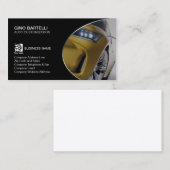 Auto Aanpassing Gele Auto Automobiel Visitekaartje (Voorkant / Achterkant)