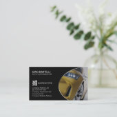 Auto Aanpassing Gele Auto Automobiel Visitekaartje (Staand voorkant)