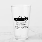 Auto Aarde vernietigt geldverbrandingmachine Glas (Voorkant)