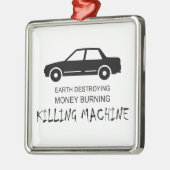 Auto Aarde vernietigt geldverbrandingmachine Metalen Ornament (Links)