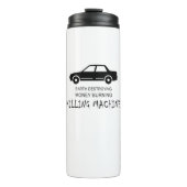 Auto Aarde vernietigt geldverbrandingmachine Thermosbeker (Voorkant)