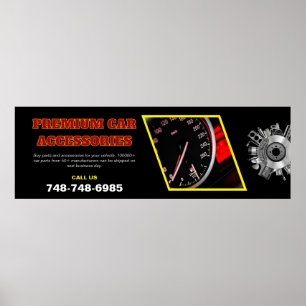 Auto Accessoires Aangepast Bewerkbaar Poster