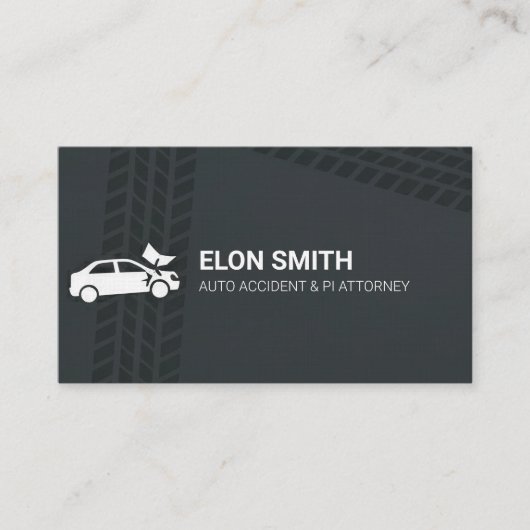 🚦 Auto Accident Attorney Visitekaartje (Voorkant)