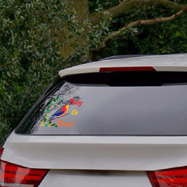 Auto achterruit sticker - Baby aan boord - vogel