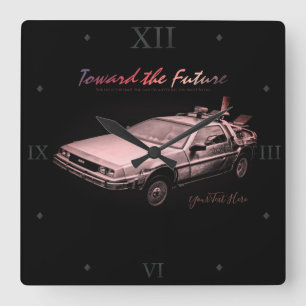 Auto:acrylwandklok Vierkante Klok