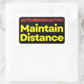 Auto ADAS-waarschuwingsbumpersticker Rechthoekige Sticker (Tas)