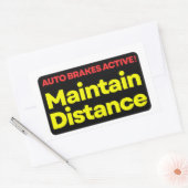 Auto ADAS-waarschuwingsbumpersticker Rechthoekige Sticker (Envelop)