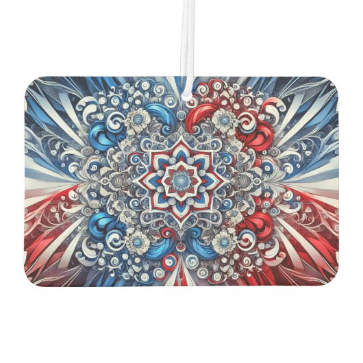 Auto Air Fresheners met Frankrijk Kleuren Design Luchtverfrisser (Achterkant)