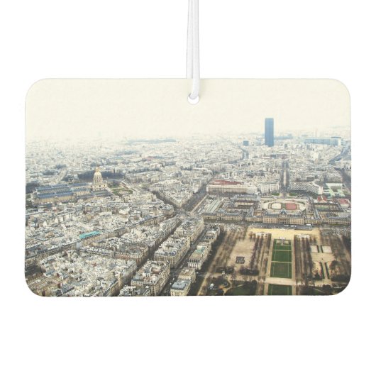 Auto Air Fresheners met panorama van Parijs Luchtverfrisser (Voorkant)