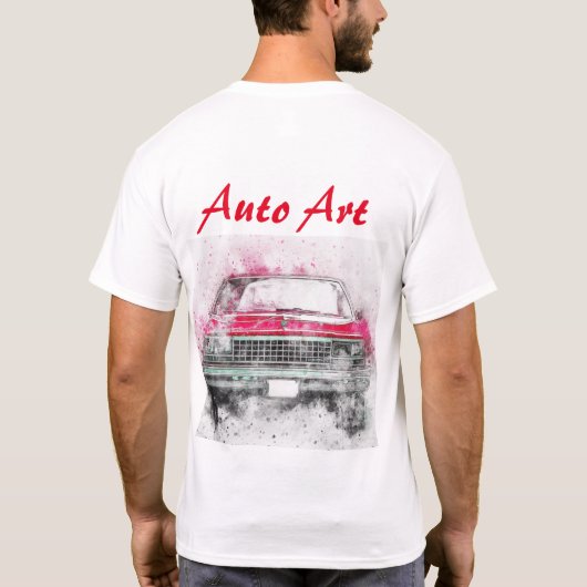 Auto Art Artistic Car T-shirt (Achterkant)