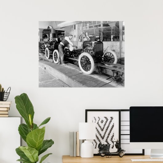 Auto Assembly Line, 1920s Poster (Thuiskantoor)