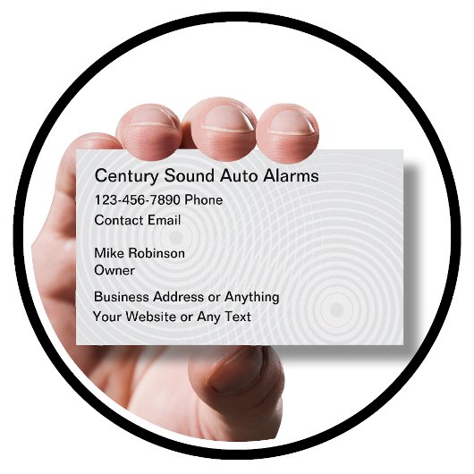 Auto Audio En Beveiliging Visitekaartje