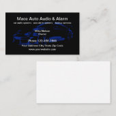 Auto-audio en beveiliging visitekaartje (Voorkant / Achterkant)