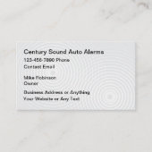 Auto Audio En Beveiliging Visitekaartje (Voorkant)