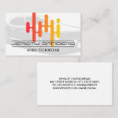 Auto-audio | Equalizer-logo Visitekaartje (Voorkant / Achterkant)