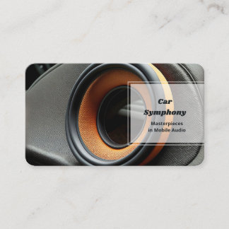 Auto Audio Stereo Visitekaartje