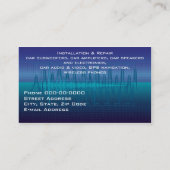 Auto Audio Systems Visitekaartje (Achterkant)