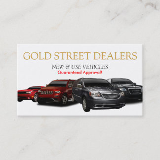 Auto, auto, Dealer Dealership Visitekaartje