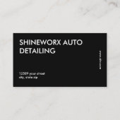 Auto auto Detailing Visitekaartje (Achterkant)