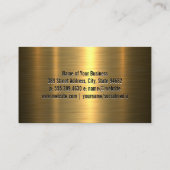 Auto-auto Logo | Goud metaal Visitekaartje (Achterkant)