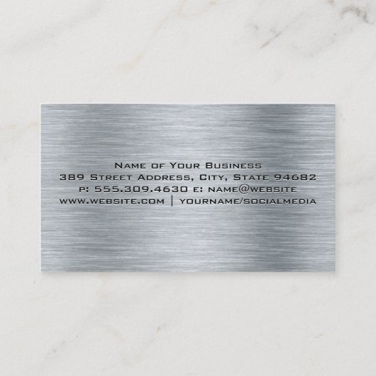 Auto auto Moderne Logo Visitekaartje (Achterkant)