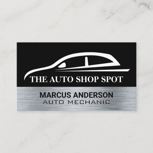 Auto auto Moderne Logo Visitekaartje (Voorkant)