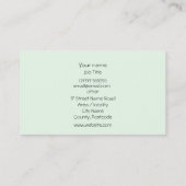 Auto Auto op Metallic - Groene lijn Sportscar Visitekaartje (Achterkant)