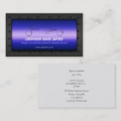 Auto auto op Royal Blue - Sportscar sjabloon Visitekaartje (Voorkant / Achterkant)