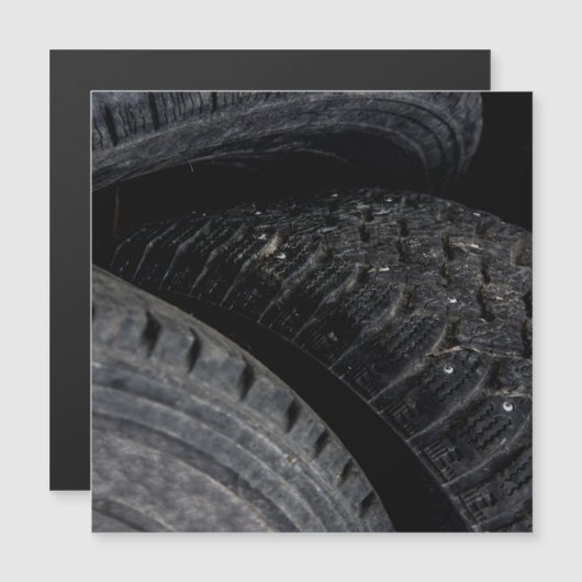 Auto Auto oude banden Black Road trips (Voorkant / Achterkant)