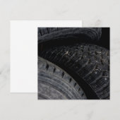 Auto Auto oude banden Black Road trips (Voorkant / Achterkant)