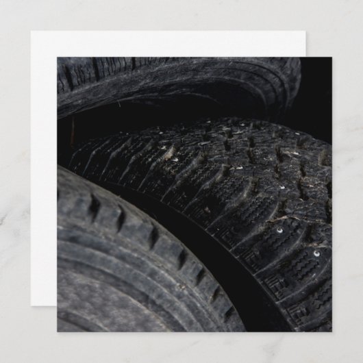 Auto Auto oude banden Black Road trips (Voorkant / Achterkant)