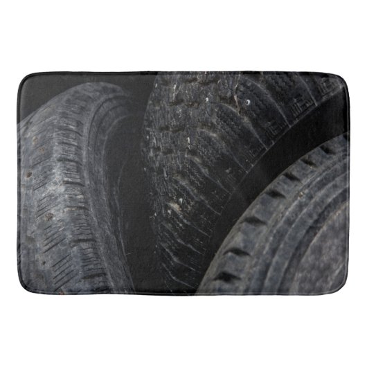 Auto Auto oude banden Black Road trips Badmat (Voorkant)