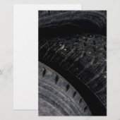 Auto Auto oude banden Black Road trips Briefpapier (Voorkant / Achterkant)