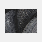 Auto Auto oude banden Black Road trips Fleece Deken (Voorkant (Horizontaal))