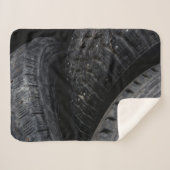 Auto Auto oude banden Black Road trips Sherpa Deken (Voorkant (horizontaal))